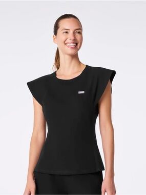 FIGS ORILLA SCRUB TOP BLACK